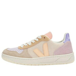 VEJA ���F�W�� �����Y �X�j�[�J�[ �yVeja V-10 Lace-Up Suede Sneakers 'Beige Yellow Pink' VX0302908�z �T�C�Y US_M_N/A