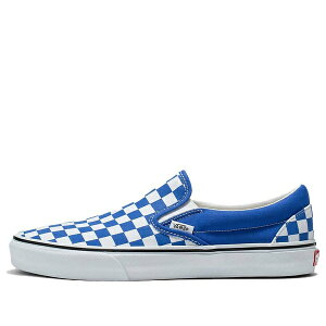 Vans �o���Y �����Y �X�j�[�J�[ �yVans slip-on Checkerboard Classic 'Blue' VN0A7Q5D6RE�z �T�C�Y US_9(27.0cm)