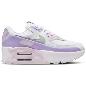 Nike �i�C�L ���f�B�[�X �X�j�[�J�[ �yNike Air Max 90 LV8 White Hydrangeas Summit White Wolf Grey (Women's)�z �T�C�Y US_8.5(25.5cm) White/Hydrangeas/Summit White/Wolf Grey