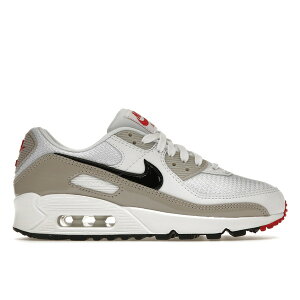 Nike �i�C�L ���f�B�[�X �X�j�[�J�[ �yNike Air Max 90 Light Iron All (Women's)�z �T�C�Y US_7.5(24.5cm) White/Light Iron All/University Red/Black