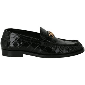 Versace FT[` fB[X Xj[J[ yVersace Croc-Effect Medusa '95 Loafers Black (Women's)z TCY EU_40(25.5cm) Black