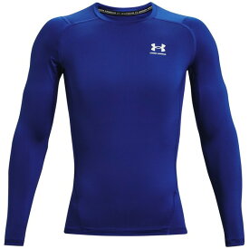 【送料無料】 アンダーアーマー メンズ カットソー トップス HeatGear Long Sleeve Mens Royal/White