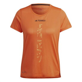 【送料無料】 アディダス レディース Tシャツ トップス Agr Shirt W Ld99 Impct Orange