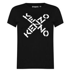 【送料無料】 ケンゾー レディース Tシャツ トップス Sport T Shirt Black 99