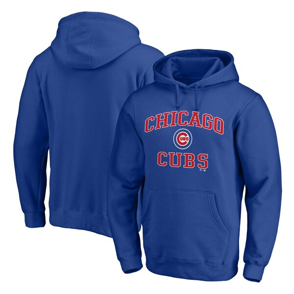 ファナティクス メンズ パーカー・スウェットシャツ アウター Chicago Cubs Fanatics Branded Heart & Soul Pullover Hoodie Royal
