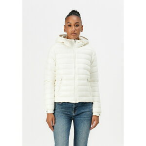 g~[ qtBK[ fB[X WPbgu] AE^[ HOODED JACKET - Down jacket - ivory silk