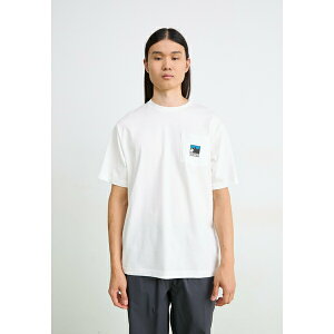 m[XtFCX Y T_ V[Y MOUNTAIN LOGO RELAXED POCKET TEE - Basic T-shirt - white