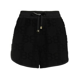 【送料無料】 バルマン レディース カジュアルパンツ ボトムス Shorts & Bermuda Shorts Black