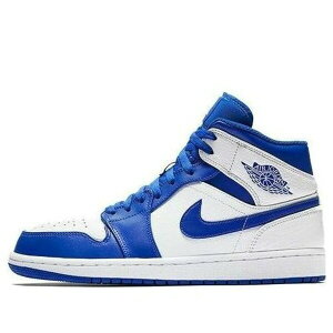 Jordan �W���[�_�� �����Y �X�j�[�J�[ �yAir Jordan 1 Mid 'Hyper Royal White' 554724-114�z �T�C�Y US_8(26.0cm)
