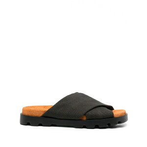 �J���y�[�� ���f�B�[�X �T���_�� �V���[�Y Brutus crossover-strap sandals Grey