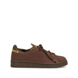 �A�f�B�_�X �����Y �X�j�[�J�[ �V���[�Y X pharrell superstar primeknit sneakers Brown