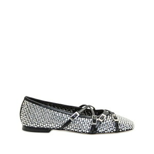 �}�b�n �A���h �}�b�n ���f�B�[�X �T���_�� �V���[�Y Crystal net ballerina shoes Black
