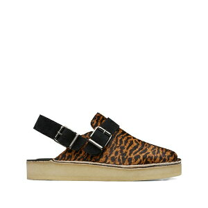 �N���[�N�X ���f�B�[�X �T���_�� �V���[�Y Trek tortoiseshell mules Brown