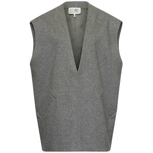 �}���^���}���W�F�� ���f�B�[�X �J�b�g�\�[ �g�b�v�X M䩘Rlange-effect felted vest Grey