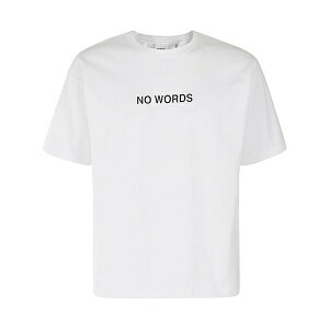�A�X�y�W �����Y T�V���c �g�b�v�X No words t-shirt White