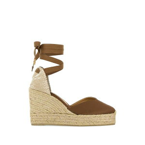 �J�X�^�j�G�[�� ���f�B�[�X �T���_�� �V���[�Y Chiara tie-fastening wedge espadrilles Brown