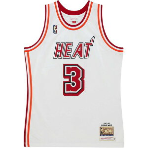 �~�b�`�F��&�l�X �����Y T�V���c �g�b�v�X 1996/97 hardwood classics dwyane wade miami heat white authentic jersey White