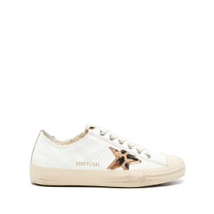 �S�[���f���O�[�X ���f�B�[�X �X�j�[�J�[ �V���[�Y V-star leather sneakers White