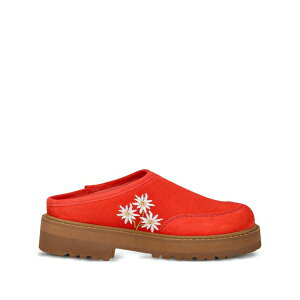 �f�B�G�� ���f�B�[�X �T���_�� �V���[�Y Maggiore stella alpina embroidered platform mules Orange
