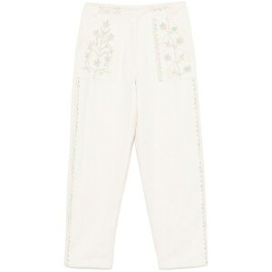 �A���e�B�b�N�o�e�B�b�N ���f�B�[�X �J�W���A���p���c �{�g���X Alex straight-leg trousers Neutrals