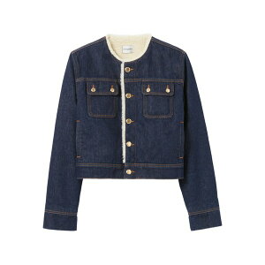 �N���[�f�B�s�G���� ���f�B�[�X �W���P�b�g���u���]�� �A�E�^�[ Denim cropped jacket Blue