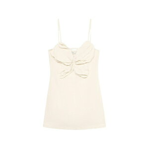 �u���}���� ���f�B�[�X �����s�[�X �g�b�v�X Butterfly-applioqu䩘R mini dress Neutrals
