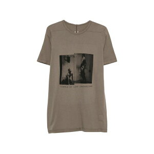 ���b�N�I�E�G���X �����Y T�V���c �g�b�v�X Level graphic-print t-shirt Brown