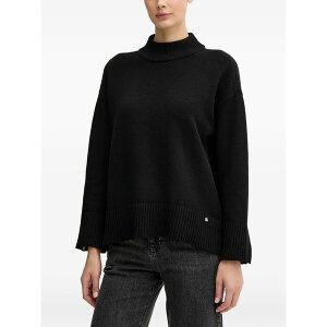 �_�i �L������ �j���[���[�N ���f�B�[�X �j�b�g&�Z�[�^�[ �A�E�^�[ Ribbed funnel-neck knitwear Black
