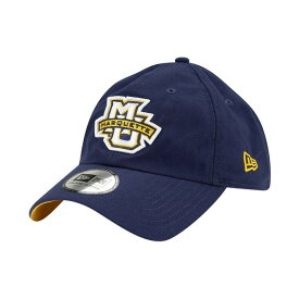ニューエラ メンズ 帽子 アクセサリー Men's Navy Marquette Golden Eagles Campus Casual Classic Adjustable Hat Navy