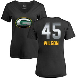 ファナティクス レディース Tシャツ トップス Green Bay Packers NFL Pro Line by Fanatics Branded Women's Personalized Midnight Mascot TShirt Wilson,Eric-45