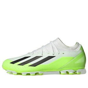 adidas �A�f�B�_�X �����Y �X�j�[�J�[ �yadidas Crazyfast X 3 AG 'White Black Solar Green' IG7651�z �T�C�Y US_10(28.0cm)