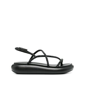 �A�b�V�� ���f�B�[�X �T���_�� �V���[�Y Ash vera rhinestone-embellished sandals Black