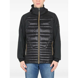 �{�X �����Y �W���P�b�g���u���]�� �A�E�^�[ Hooded quilted down jacket Black