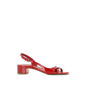 �f�� �J���� ���f�B�[�X �T���_�� �V���[�Y Buckle-fastening sandals Red