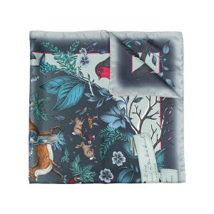 �A�X�s�i���I�u�����h�� ���f�B�[�X �}�t���[�E�X�g�[���E�X�J�[�t �A�N�Z�T���[ Robin silk scarf Blue