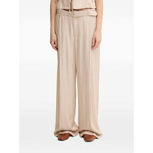 ���X ���b�V�� ���f�B�[�X �J�W���A���p���c �{�g���X Pinstripe trousers Neutrals