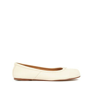 �}���^���}���W�F�� ���f�B�[�X �T���_�� �V���[�Y Tabi ballet flats White