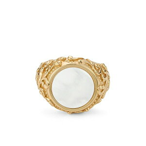 �G�}�j���G�� �r�R�b�L �����Y �����O �A�N�Z�T���[ Arabesque engraved sovereign ring Gold