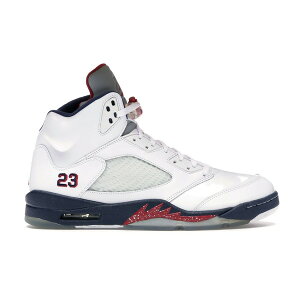 Jordan �W���[�_�� �����Y �X�j�[�J�[ �yJordan 5 Retro Independence Day�z �T�C�Y US_11.5(29.5cm) White/Varsity Red-Obsidian