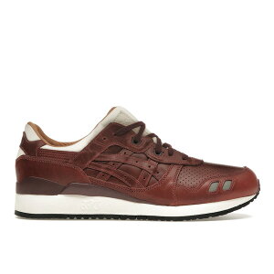 ASICS �A�V�b�N�X �����Y �X�j�[�J�[ �yASICS Gel-Lyte III Packer Shoes x J. Crew Oxblood Leather�z �T�C�Y US_10(28.0cm) Oxblood/White