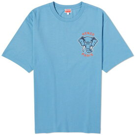 ケンゾー メンズ Tシャツ トップス Kenzo Elephant Classic T-Shirt Blue
