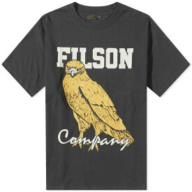 フィルソン メンズ Tシャツ トップス Filson Pioneer Bird of Prey T-Shirt Black