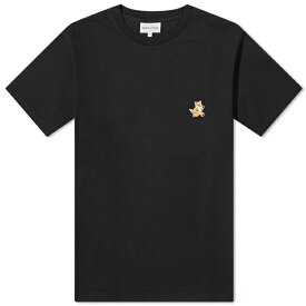 メゾンキツネ メンズ Tシャツ トップス Maison Kitsun Speedy Fox Patch Comfort T-Shirt Black