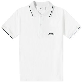 アミ メンズ ポロシャツ トップス AMI Logo Polo Shirt White