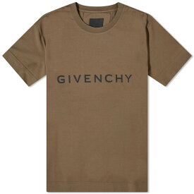 ジバンシー メンズ Tシャツ トップス Givenchy Archetype Logo T-Shirt Green
