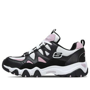 Skechers �X�P�b�`���[�Y ���f�B�[�X �X�j�[�J�[ �y(WMNS) Skechers D'Lites 2.0 Low-Top Running Shoes Black/Pink/White 88888328-WBPK�z �T�C�Y US_5(22.0cm)