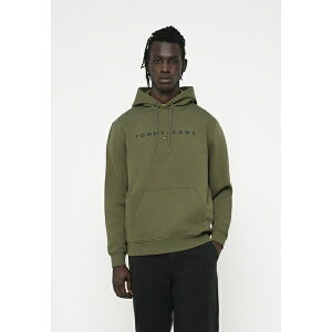 g~[qtBK[ Y p[J[EXEFbgVc AE^[ LINEAR LOGO HOODIE - Sweatshirt - dark greenery