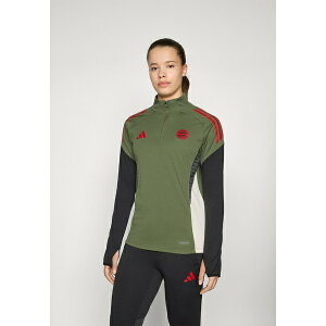 �A�f�B�_�X ���f�B�[�X T�V���c �g�b�v�X FC BAYERN 2025/2026 TIRO25 EUROPEAN COMPETITION TRAINING TOP - Club wear - base green