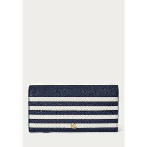 t[ fB[X z ANZT[ CROSSHATCH LEATHER SLIM WALLET - Wallet - refined navy/soft white