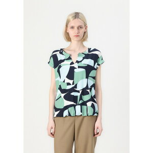 geC[ fB[X TVc gbvX ALL OVER PRINTED V NECK - Print T-shirt - green